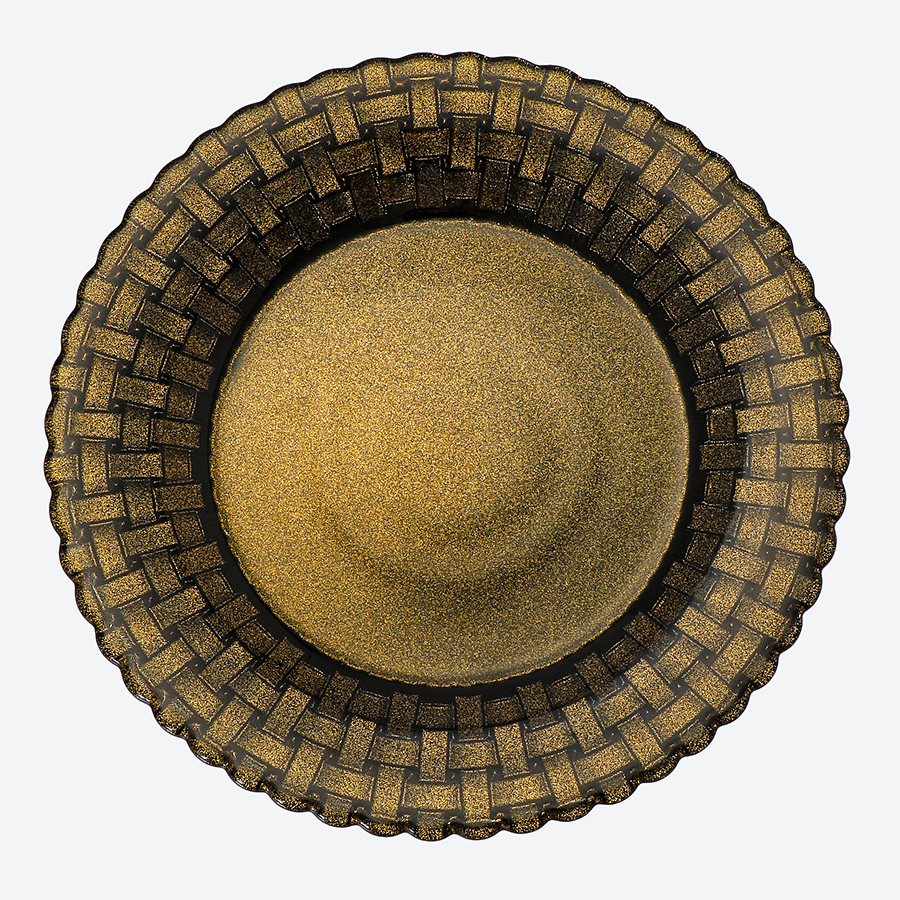 <塗り工房ふじい>ブレードプレート230・梨地漆黒