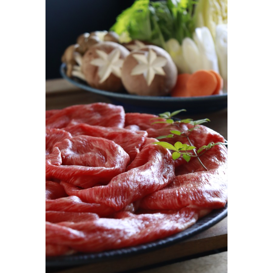 ＜肉匠伊勢屋＞「熊野牛」すき焼き・しゃぶしゃぶ用400g