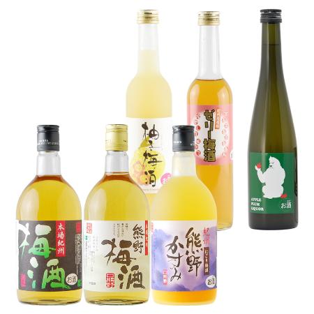 ＜プラム食品＞紀州の梅酒 飲み比べ6本セット(720ml×3本・500ml×2本・480ml×1本)