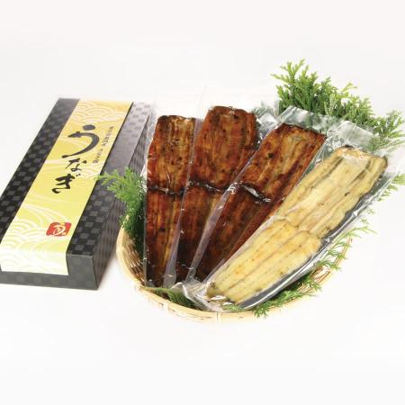 ＜東京田園調布 うなぎ圓＞鰻「蒲焼き」3本&「白焼き」1本セット計4本