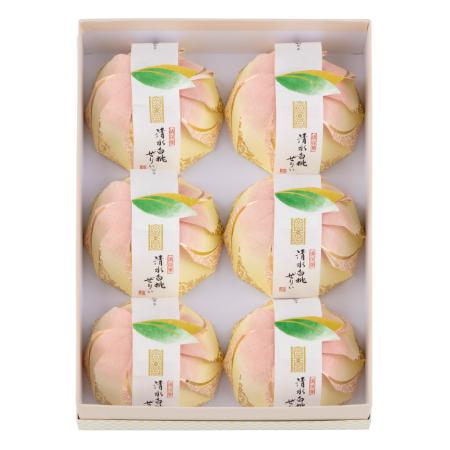＜宗家　源吉兆庵＞清水白桃ぜりぃ6個入