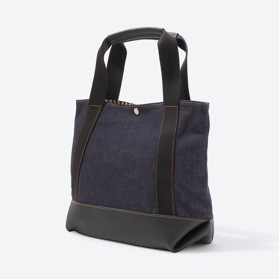＜岡山かばん＞おかやまデニムのトートバッグ 中