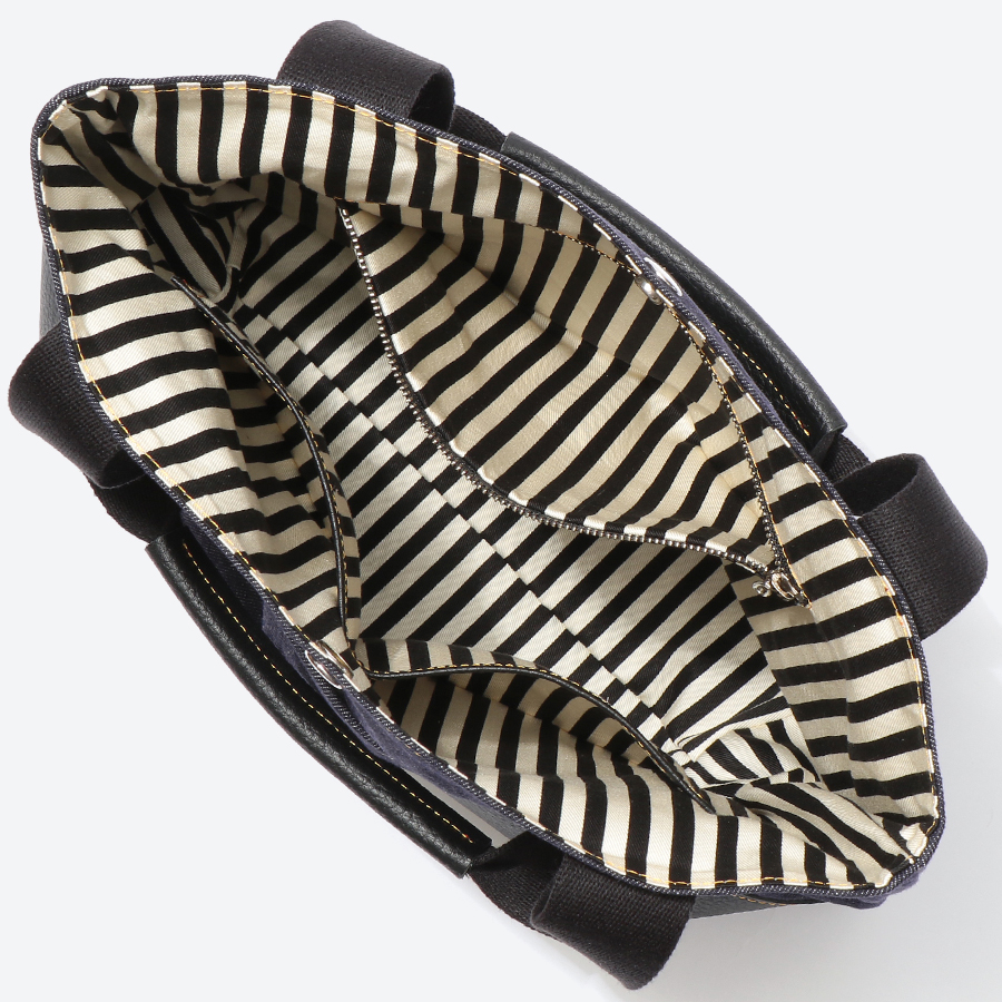 ＜岡山かばん＞おかやまデニムのトートバッグ 中