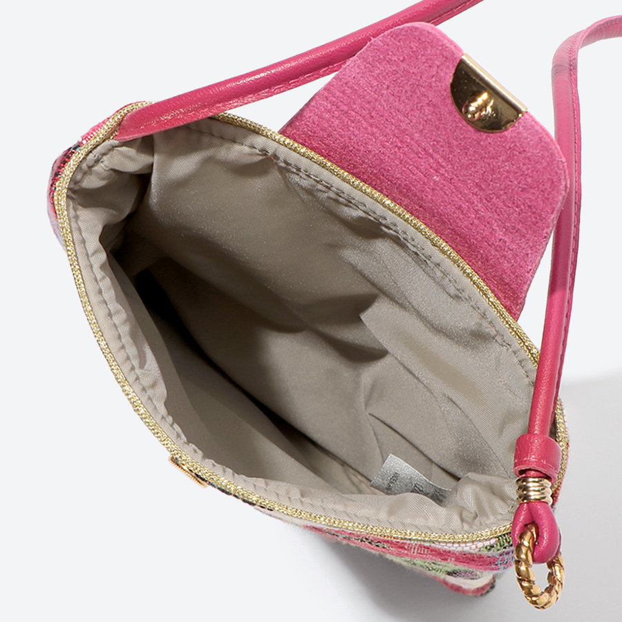 <ベル・ブランシェ>ゴブラン織(機械織)スマホポシェット アネモネ