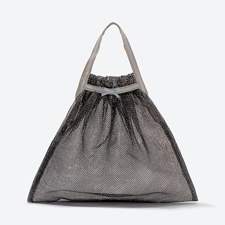 ＜ベル・ブランシェ＞ロンネットギャザー手さげ　黒