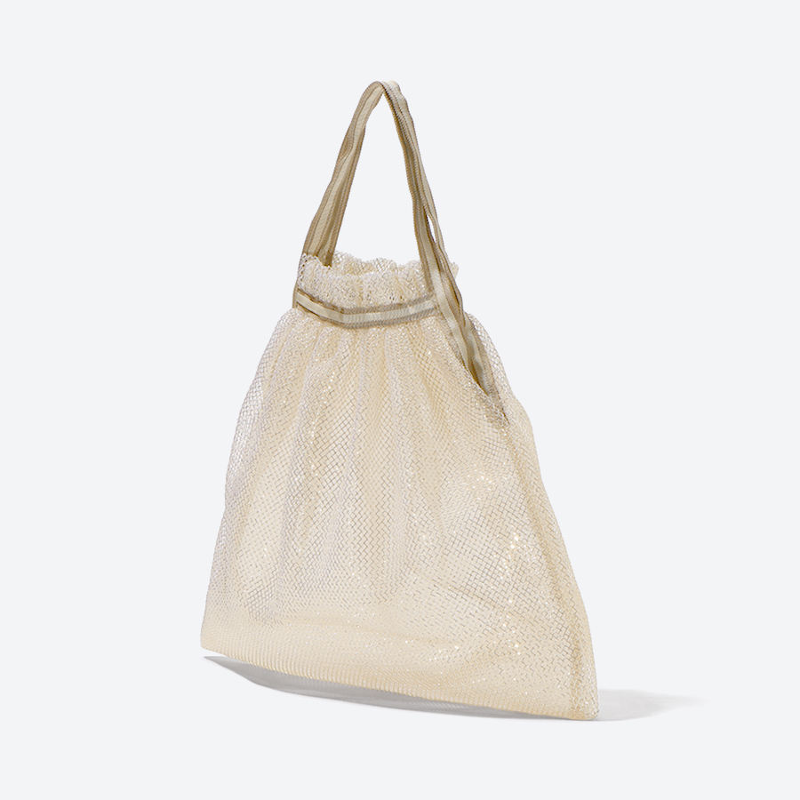 <ベル・ブランシェ>ロンネットギャザー手さげ ゴールド