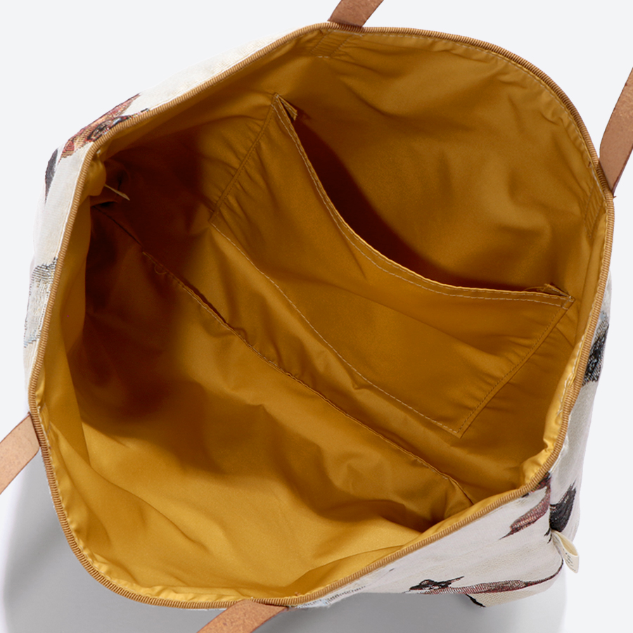 <ベル・ブランシェ>ジャカード織手さげミニ ネコ