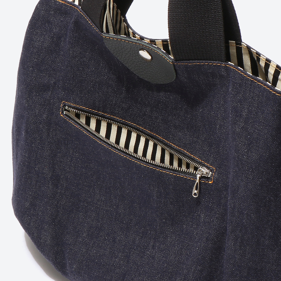 <岡山かばん>おかやまデニムの2WAYバッグ バルーン型