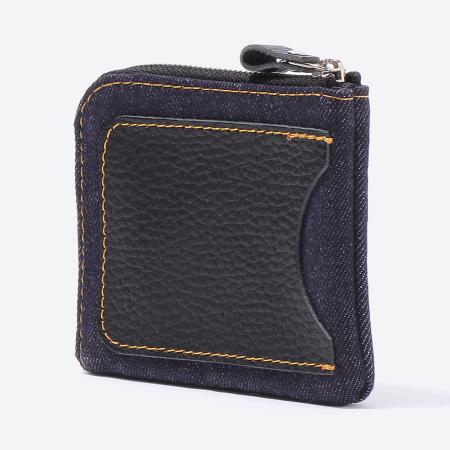 ＜岡山かばん＞おかやまデニムのミニL字ウォレット