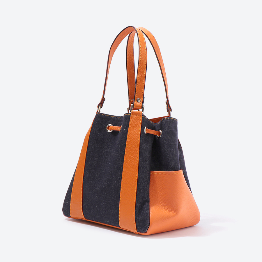 <岡山かばん>おかやまデニムのハンドバッグ