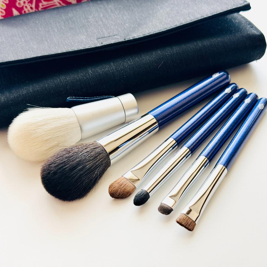 <ほう古堂>洗顔ブラシと化粧筆セット(化粧箱入) M-9