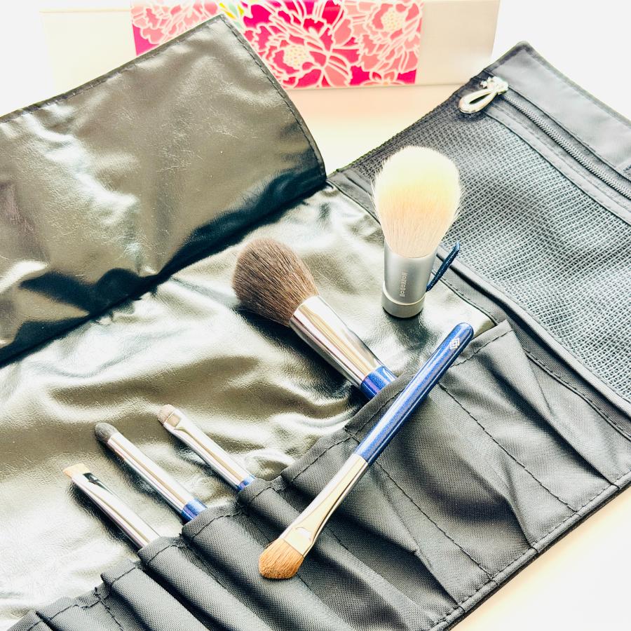 <ほう古堂>洗顔ブラシと化粧筆セット(化粧箱入) M-9