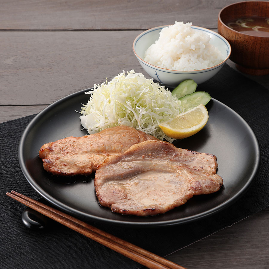 四元豚ロース肉の味噌漬け食べ比べ