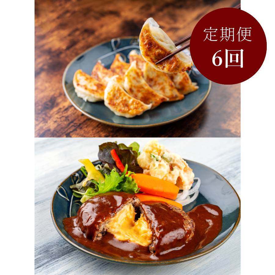 ＜NIKUGOE＞【肉・卵・乳 不使用】餃子＆ハンバーグ餃子36個・ハンバーグ4個 定期便6回