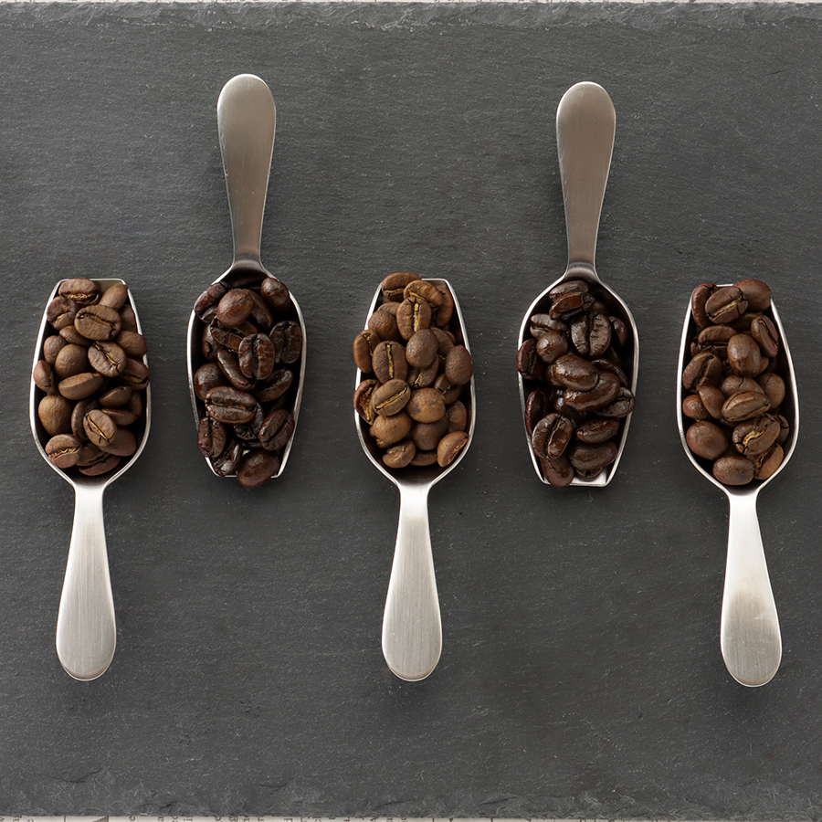 ＜ロゼッタコーヒー＞コーヒー豆５種セット(ロゼッタ・阿波渦潮・港ブレンド、ブラジル手摘み完熟豆、グァテマラフロレンシア)各種x100g