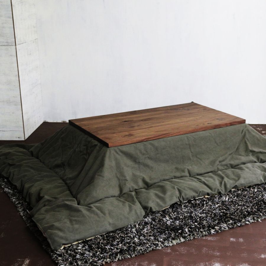 ＜FolivorA＞NOMBE kotatsu table wood walnut 120×70　（組立式）