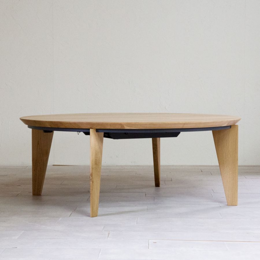 ＜FolivorA＞EN kotatsu table oak Φ100　（組立式）