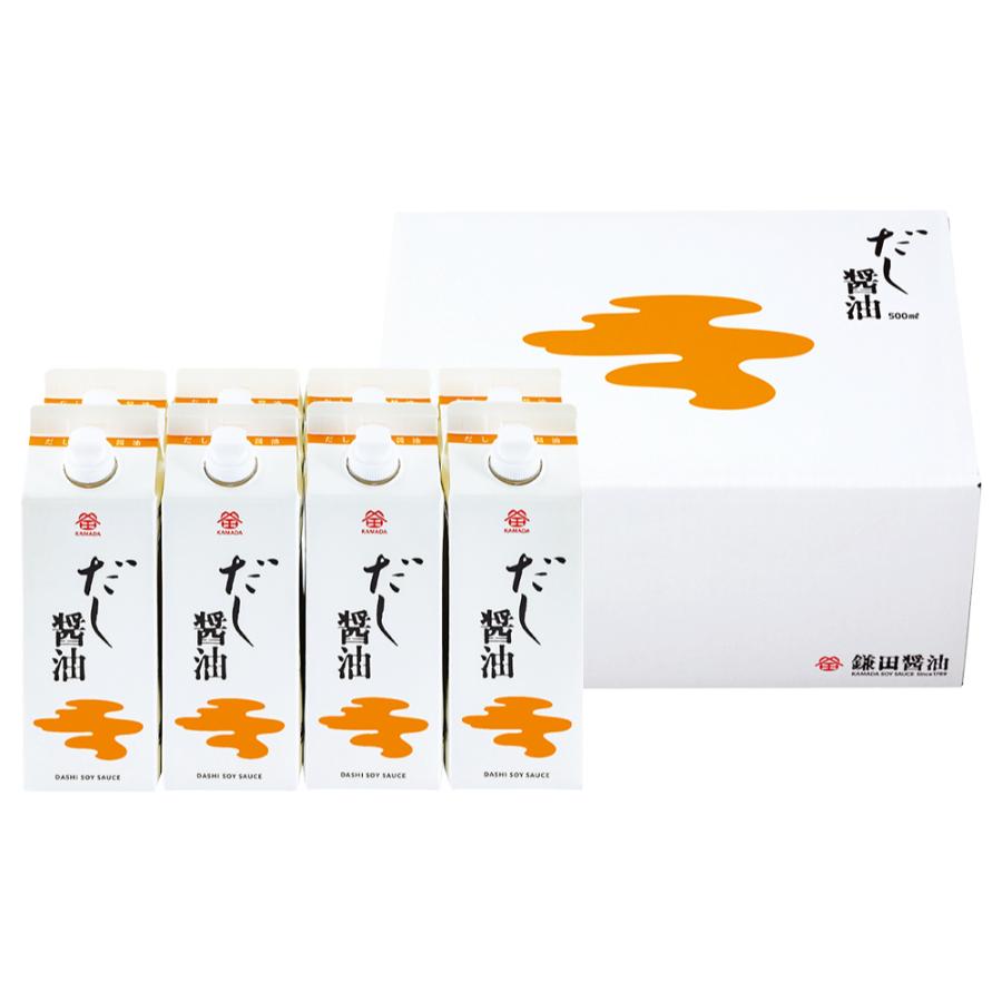 ＜鎌田醤油＞だし醤油500ml×8本