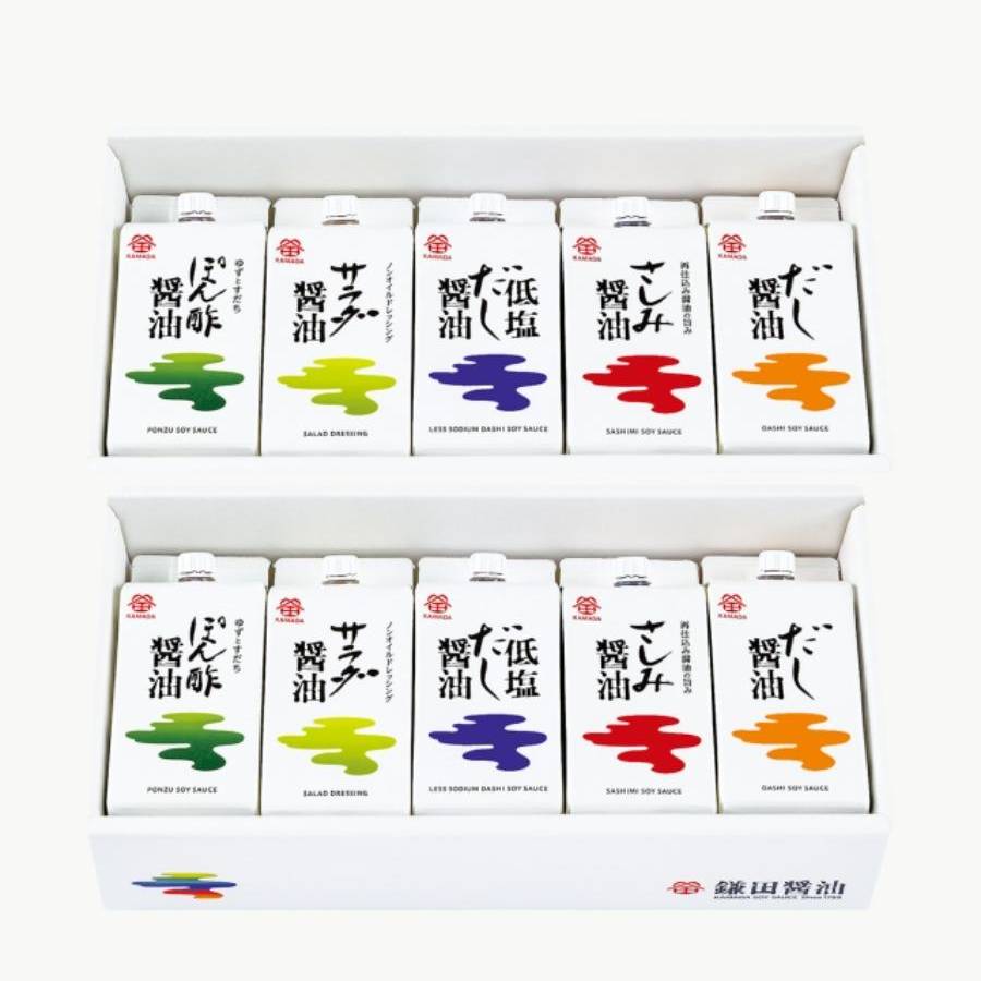＜鎌田醤油＞五色醤油200ml×5種（各2ヶ）