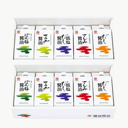 ＜鎌田醤油＞五色醤油200ml×5種（各2ヶ）