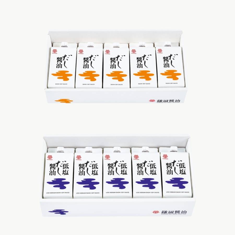 ＜鎌田醤油＞だし醤油・低塩だし醤油セット200ml×各5ヶ