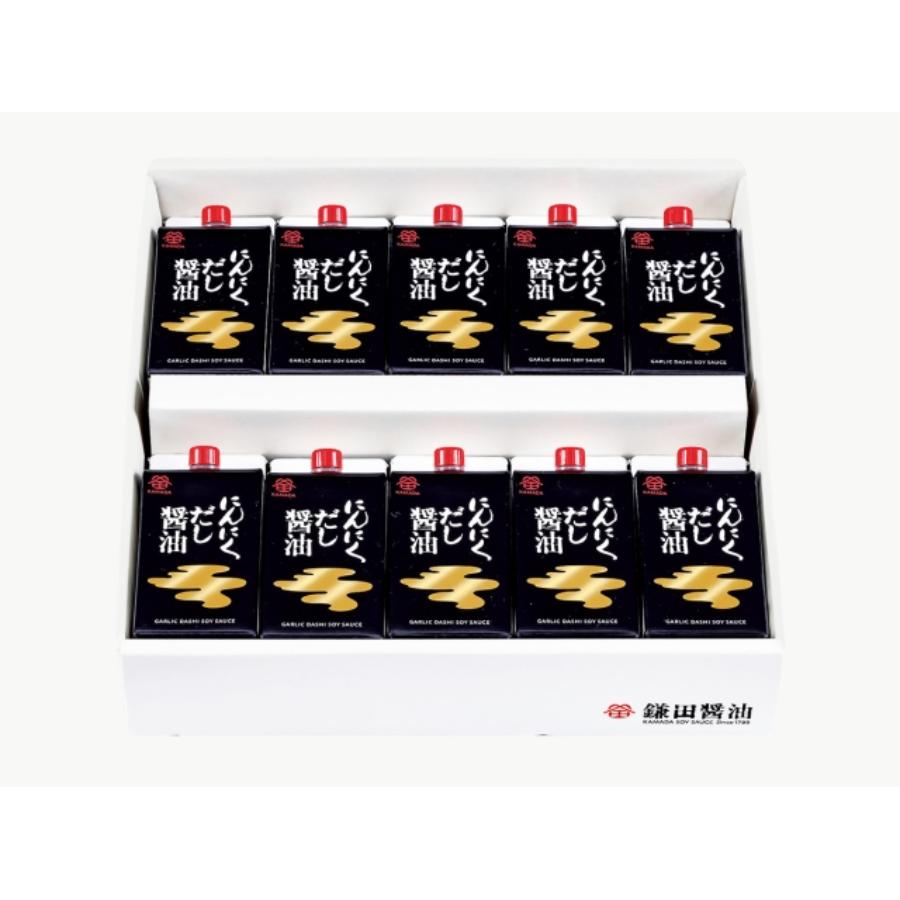 ＜鎌田醤油＞にんにくだし醤油200ml×10ヶ