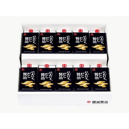 ＜鎌田醤油＞にんにくだし醤油200ml×10ヶ