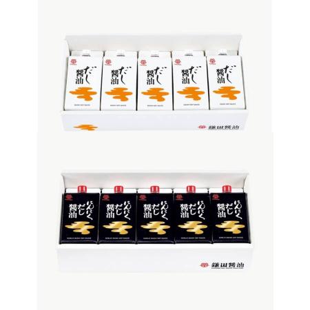 ＜鎌田醤油＞だし醤油・にんにくだし醤油セット200ml×各5ヶ