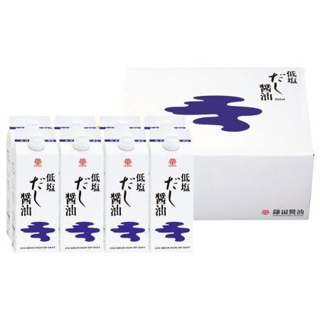 ＜鎌田醤油＞低塩だし醤油500ml×8本