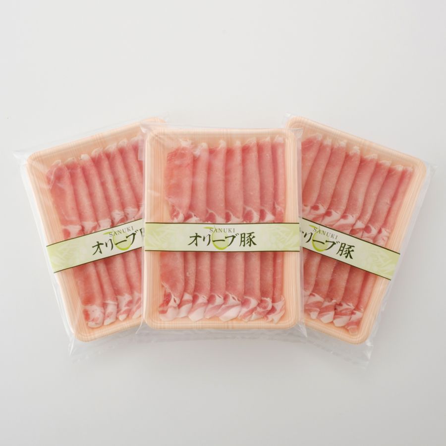 ＜七星食品＞オリーブ豚「ロースしゃぶセット」250g×3（計750g）