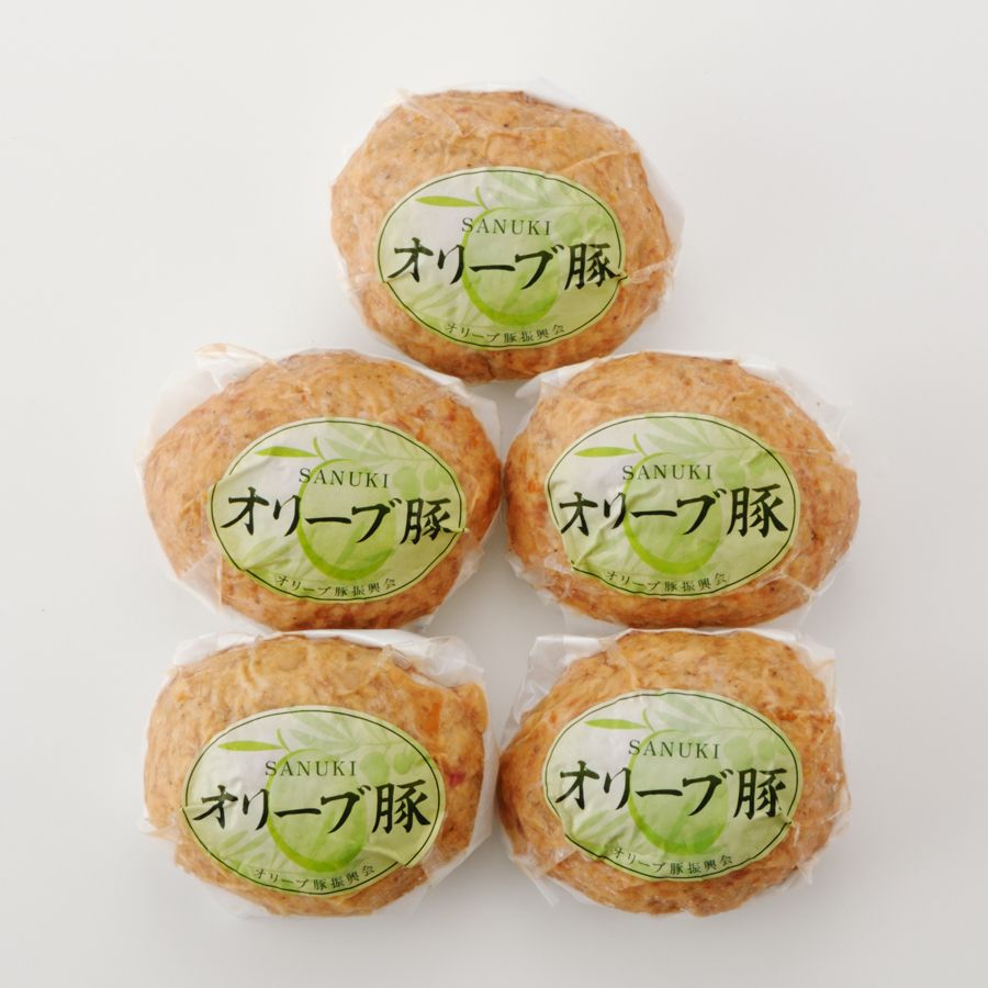 ＜七星食品＞オリーブ豚「ハンバーグ」200g×5（計1kg）