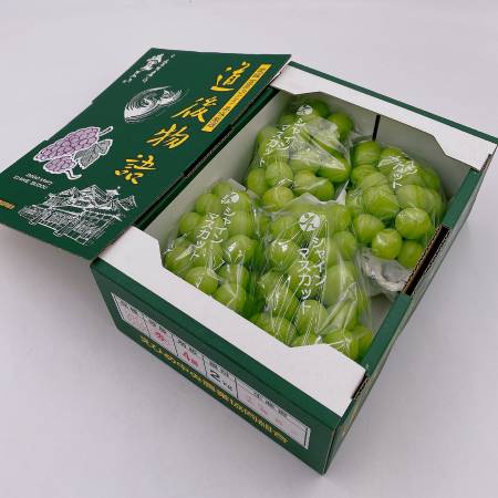 ＜愛媛県産＞「道後物語」シャインマスカット4房　2kg