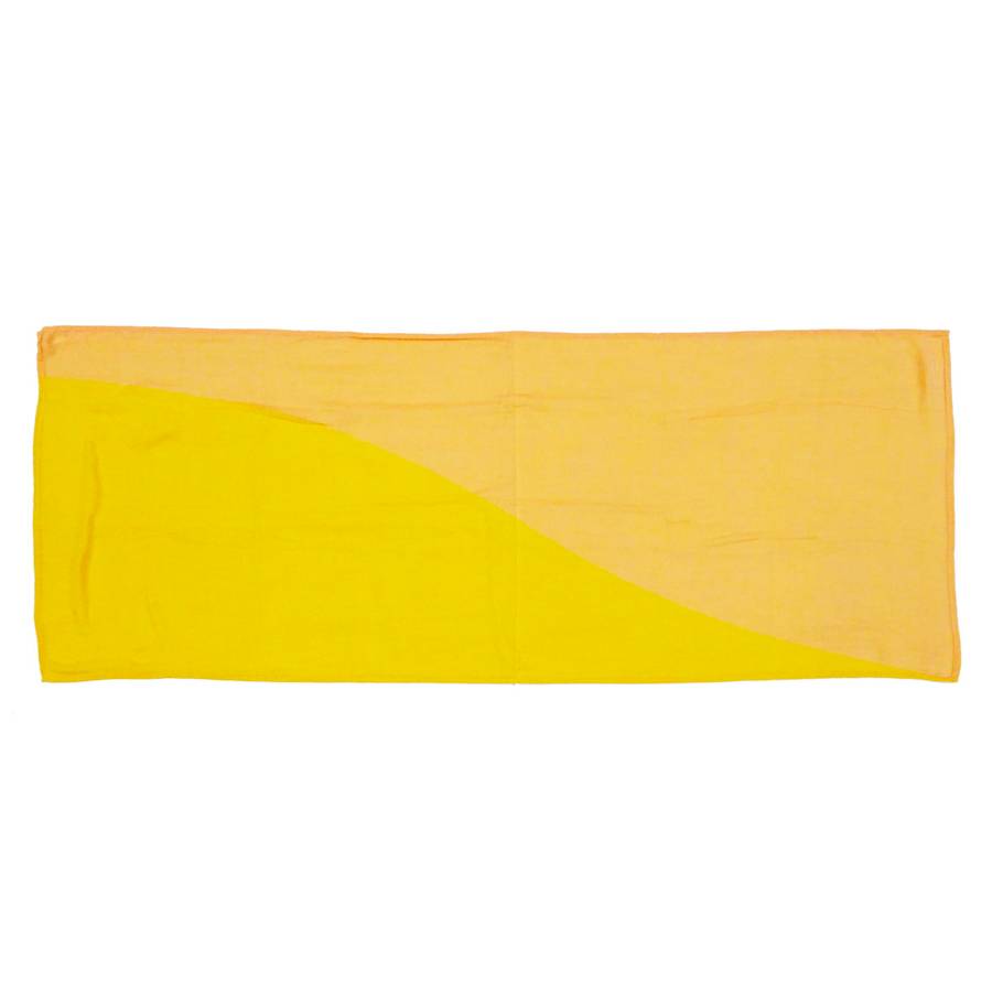 ＜SHICHIFUKU　TOWEL＞（カーブ）ストール　イエロー　(今治タオルブランド認定製品）約90g／約70×180cm