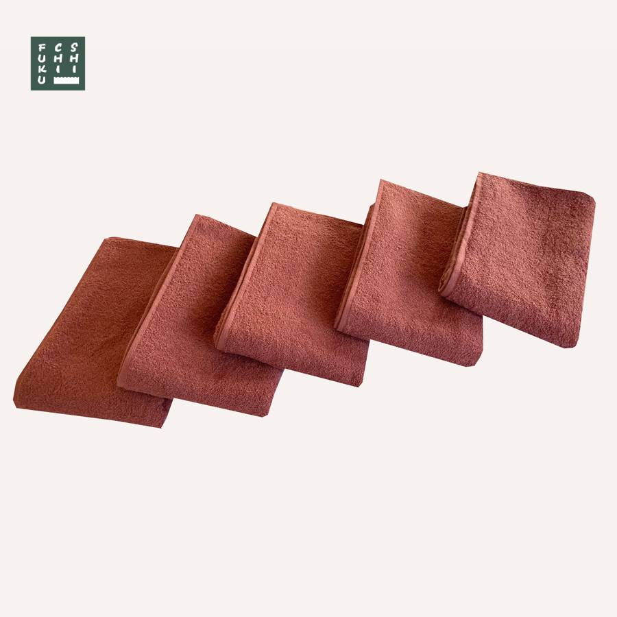 <SHICHIFUKU TOWEL>(ノーヴィ)バスタオル 5枚セット ワインブラウン (今治タオルブランド認定製品)約60×120cm