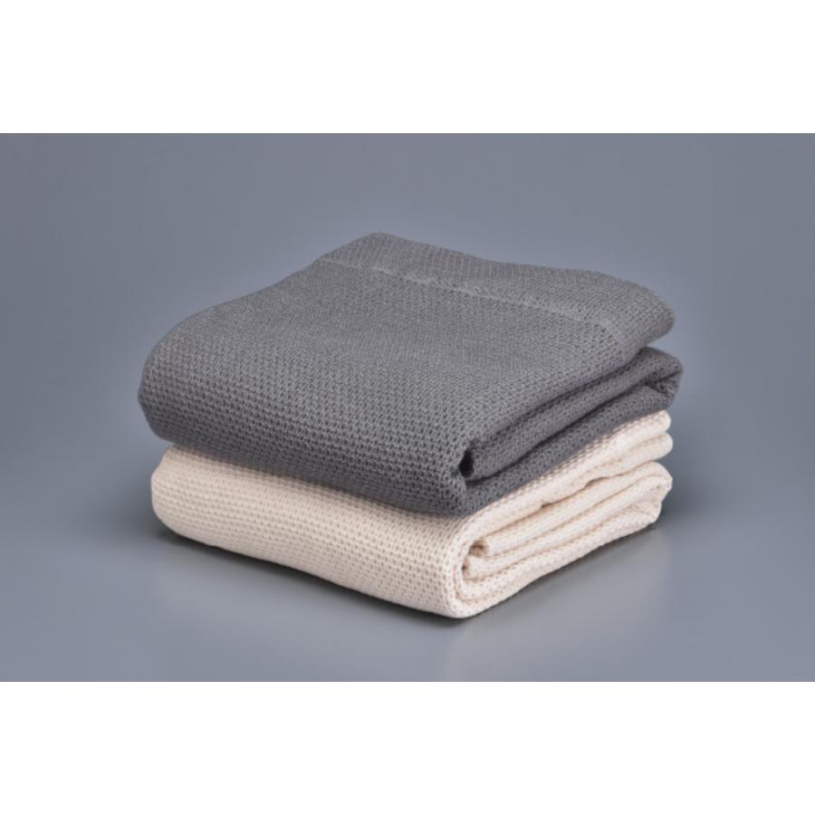 ＜FUJITAKA　TOWEL＞WAFFLE　KET/ワッフルケット　135×198cm　グレー