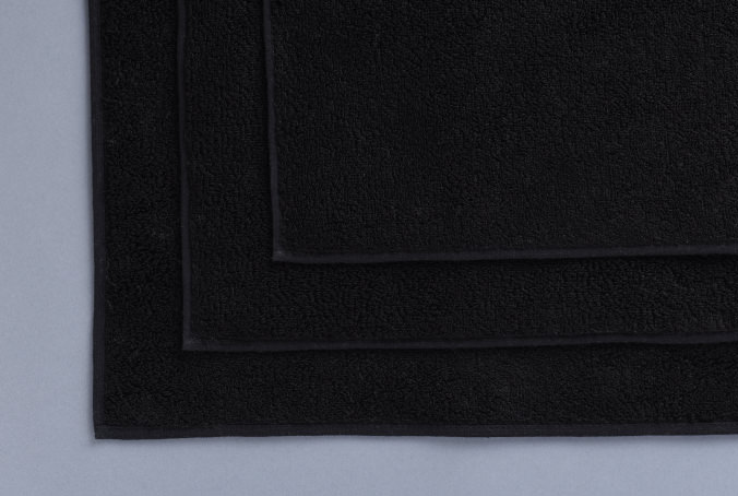 ＜FUJITAKA　TOWEL＞BK100　フェイスタオル　ブラック