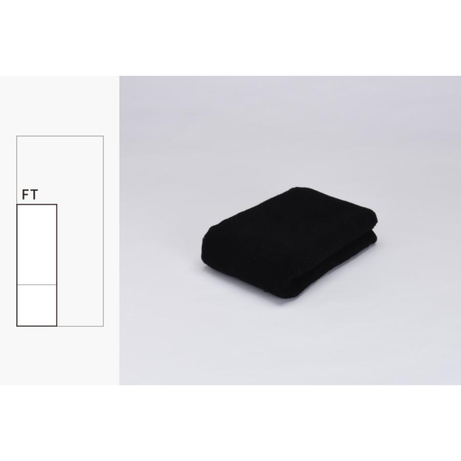 ＜FUJITAKA　TOWEL＞BK100　バスタオル・フェイスタオルセット　ブラック