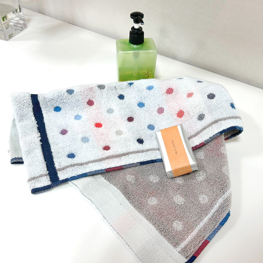 ＜SHICHIFUKU　TOWEL＞（オプス）バスタオル・フェイスタオル・ハンドタオル・ハンカチ8枚　各2色　今治タオルブランド認定製品