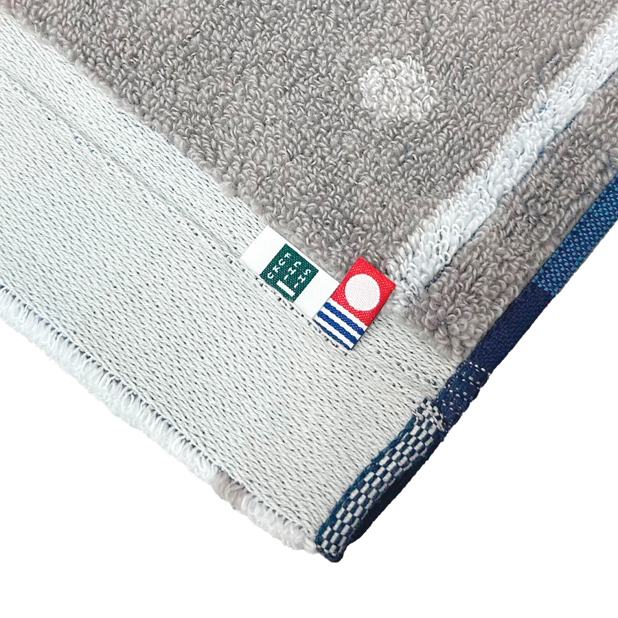 <SHICHIFUKU TOWEL>(オプス)バスタオル 3枚セット ホワイト×グレー (今治タオルブランド認定製品)