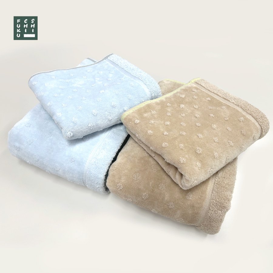 ＜SHICHIFUKU　TOWEL＞（ペロ）バスタオル・フェイスタオル　4枚セット　各2色　(今治タオルブランド認定製品）