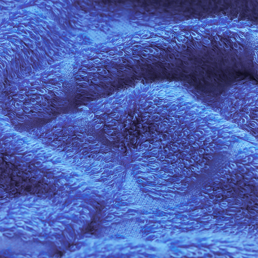 ＜ヒポポタマス＞ギザエクストラ＆バンブー フェイスタオル３枚セット-イエールブルー