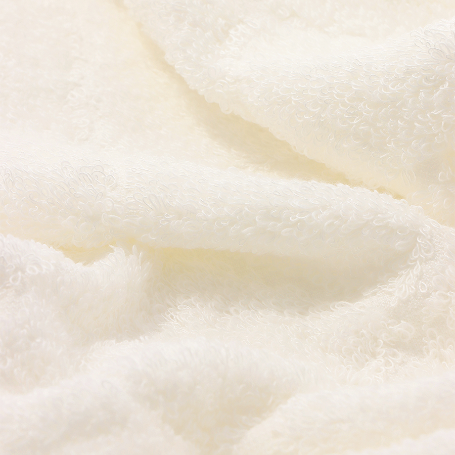 <ヒポポタマス>ギザエクストラ&バンブー フェイスタオル3枚セット-デイジーホワイト