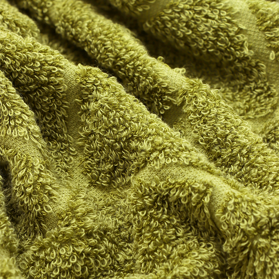 <ヒポポタマス>ギザエクストラ&バンブー フェイスタオル3枚セット-セイジグリーン