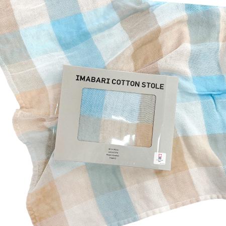 ＜SHICHIFUKU　TOWEL＞（サーナ）ストール　ベージュ　(今治タオルブランド認定製品）