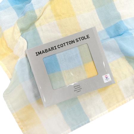 ＜SHICHIFUKU　TOWEL＞（サーナ）ストール　イエロー　(今治タオルブランド認定製品）