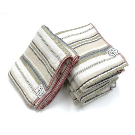 ＜SHICHIFUKU　TOWEL＞（エポナ）フェイスタオル　5枚セット　ベージュ　　(今治タオルブランド認定製品）