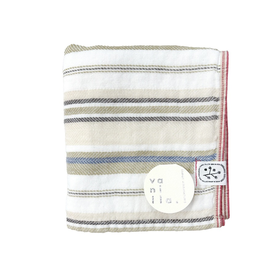 ＜SHICHIFUKU　TOWEL＞（エポナ）フェイスタオル　5枚セット　ベージュ　　(今治タオルブランド認定製品）