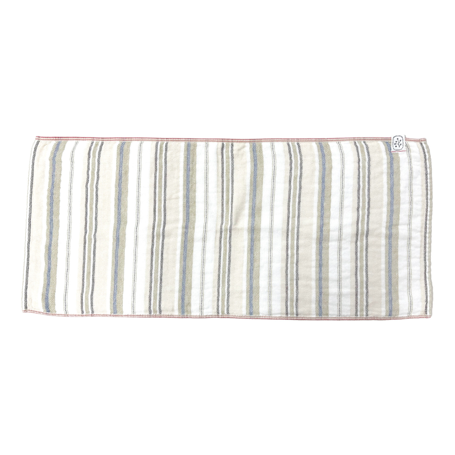 ＜SHICHIFUKU　TOWEL＞（エポナ）フェイスタオル　5枚セット　ベージュ　　(今治タオルブランド認定製品）