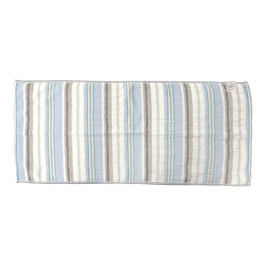 ＜SHICHIFUKU　TOWEL＞（エポナ）フェイスタオル　5枚セット　ブルー　　(今治タオルブランド認定製品）