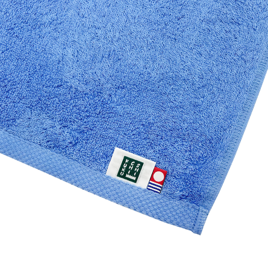 ＜SHICHIFUKU　TOWEL＞（モダンリゾート）フェイスタオル・バスタオル　4枚セット　マリンブルー　(今治タオルブランド認定製品）
